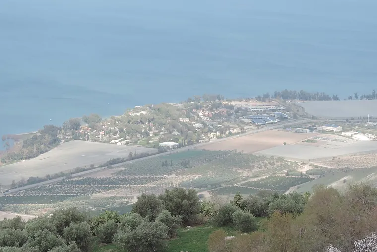 מבט אל עין גב ואל הכנרת